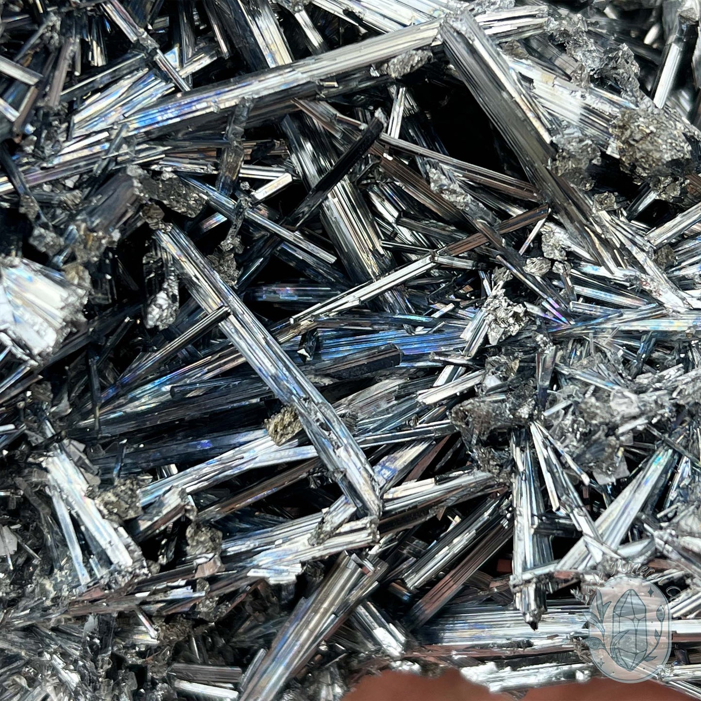 Hunan Province Stibnite Specimen with Display Stand