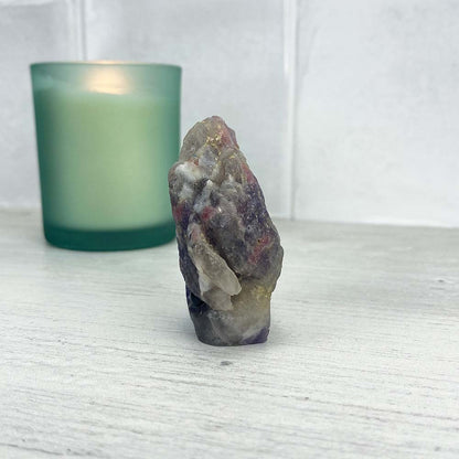 Lepidolite and Pink Tourmaline Hedgehog Carving