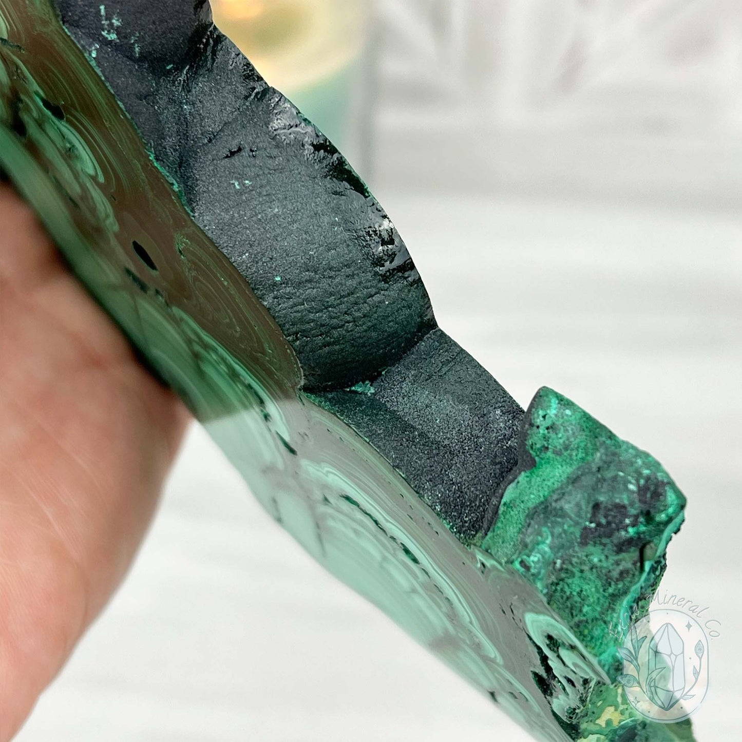 Polished .60" Thick Malachite Specimen Slab
