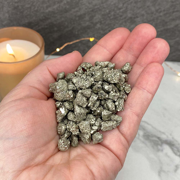 Medium Sized High Quality Pyrite Chips