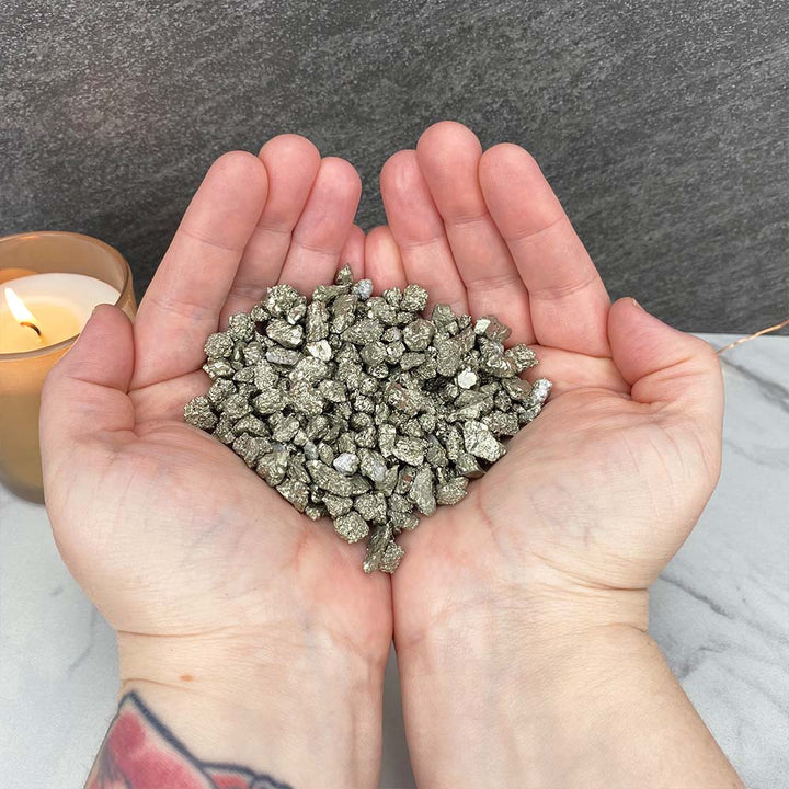 Medium Sized High Quality Pyrite Chips