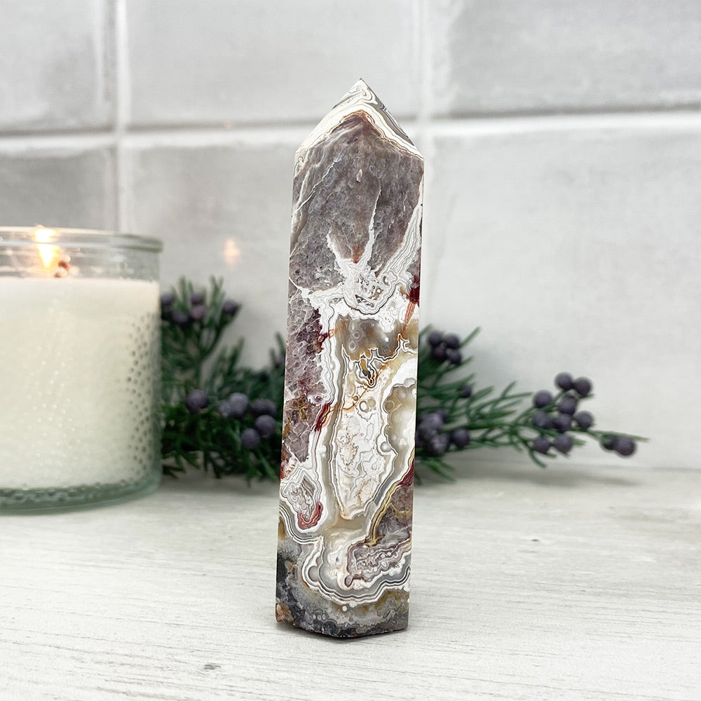 Polished Mexican Agate Tower