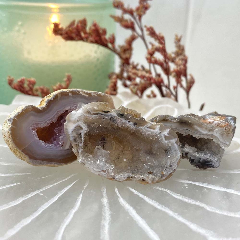 Trio Group Of Mini Geodes