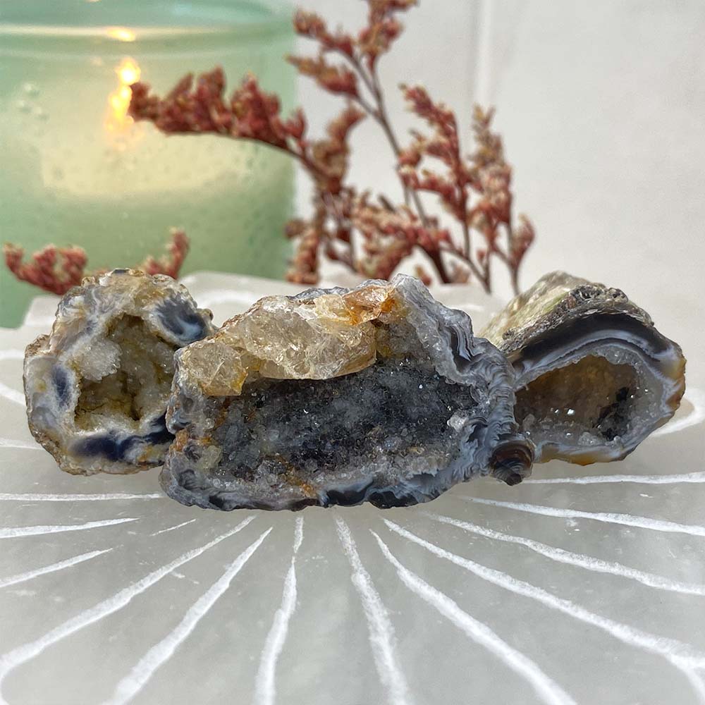 Trio Group Of Mini Geodes