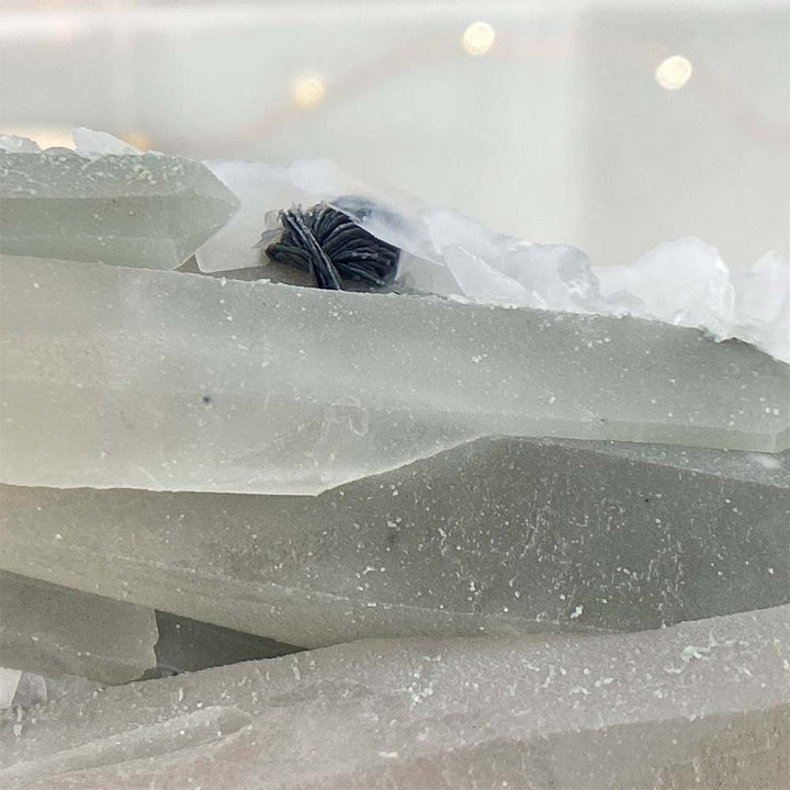 Mongolian Quartz With Calcite And Actinolite Specimen