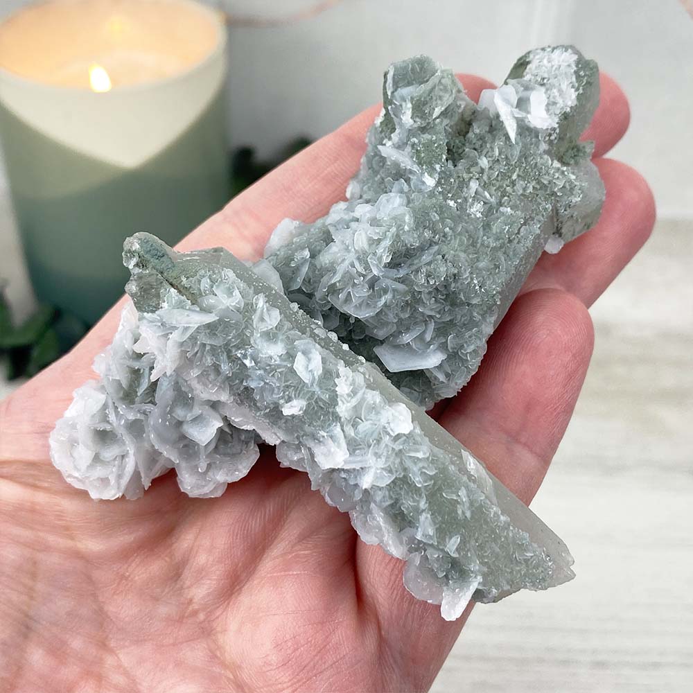 Mongolian Quartz With Calcite Specimen