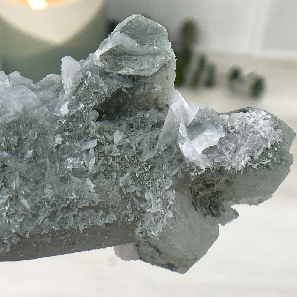 Mongolian Quartz With Calcite Specimen