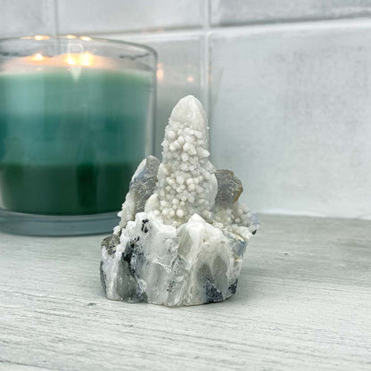 Inner Mongolian Quartz Crystal Cluster With Fluorite Specimen