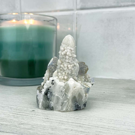 Inner Mongolian Quartz Crystal Cluster With Fluorite Specimen