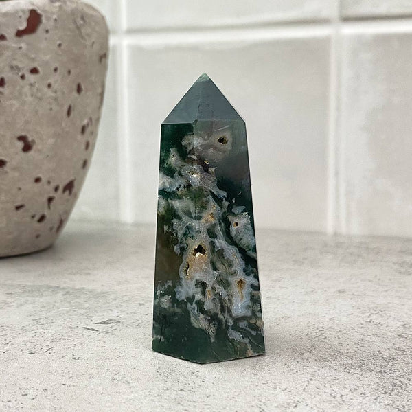 moss agate tower