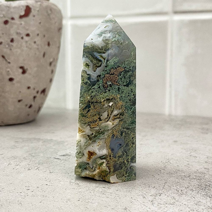 moss agate tower