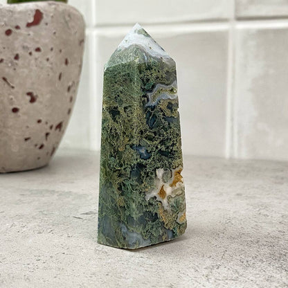 moss agate tower