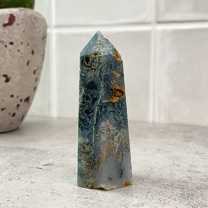 moss agate tower