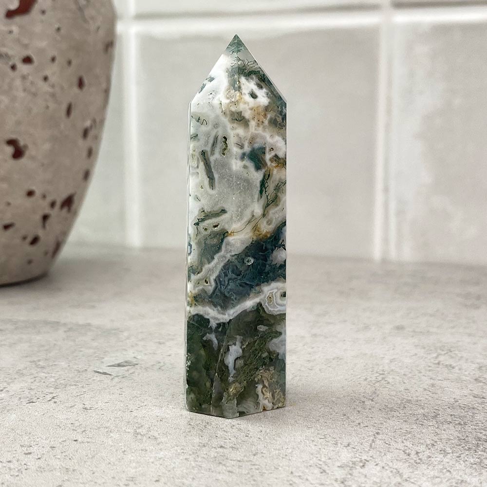 moss agate tower