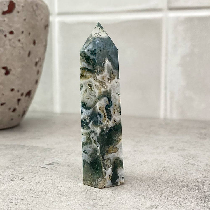 moss agate tower