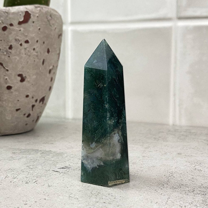 moss agate tower