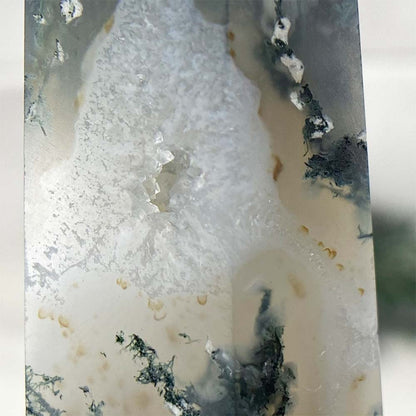 Polished Moss Agate Tower