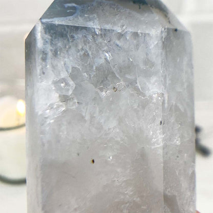 Polished Moss Agate Tower
