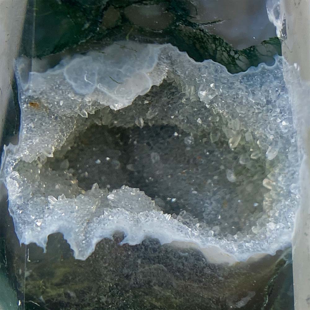 Polished Moss Agate Tower