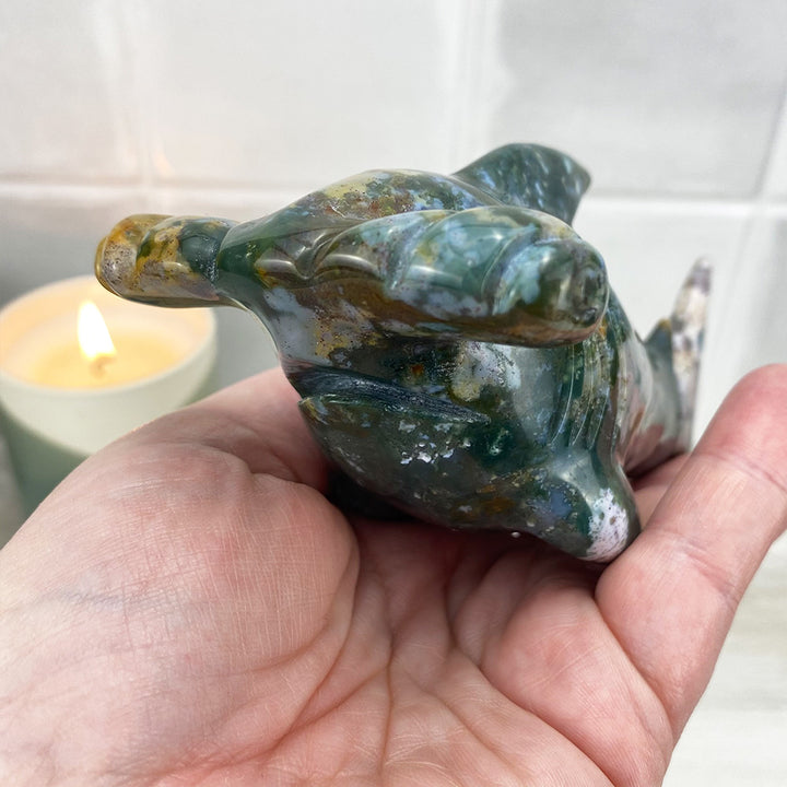 Polished Ocean Jasper Hammerhead Shark