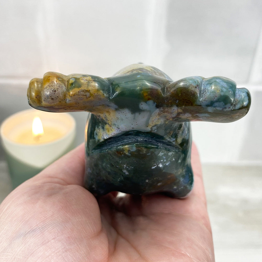 Polished Ocean Jasper Hammerhead Shark