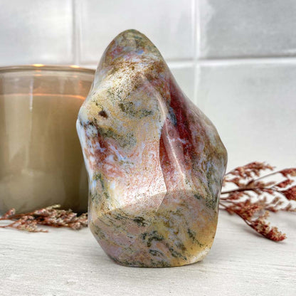Polished Ocean Jasper Flame