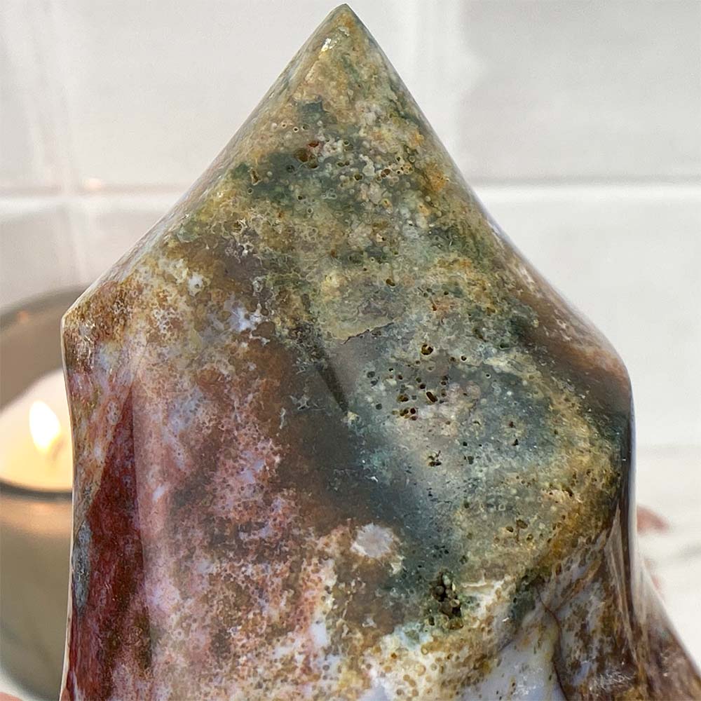 Polished Ocean Jasper Flame