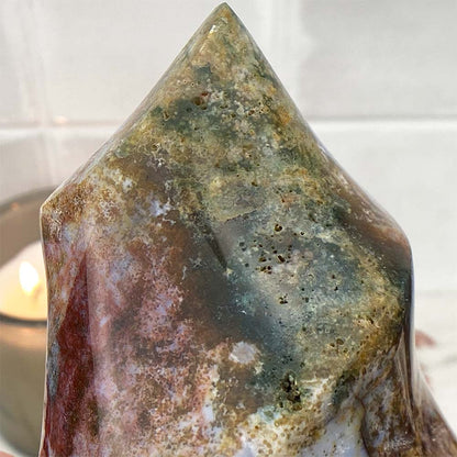 Polished Ocean Jasper Flame