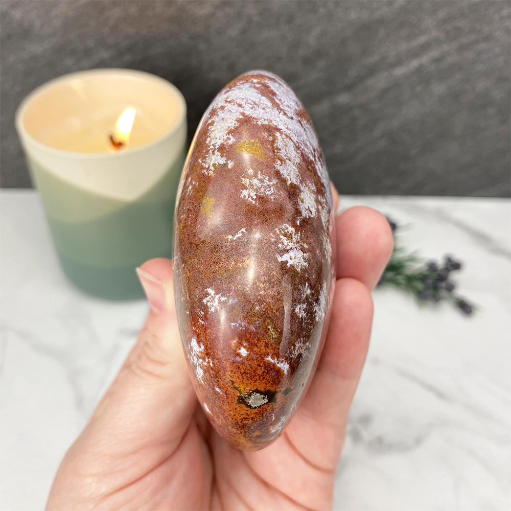 Large Ocean Jasper Heart