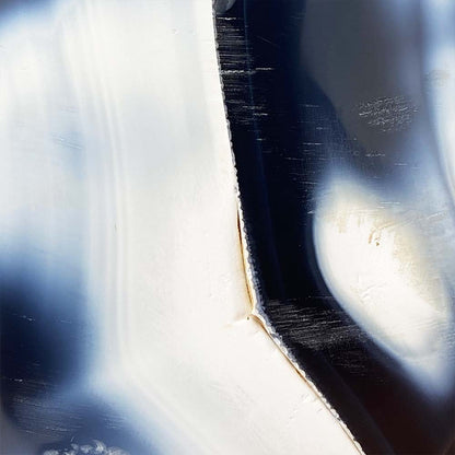 Polished Orca Agate Flame