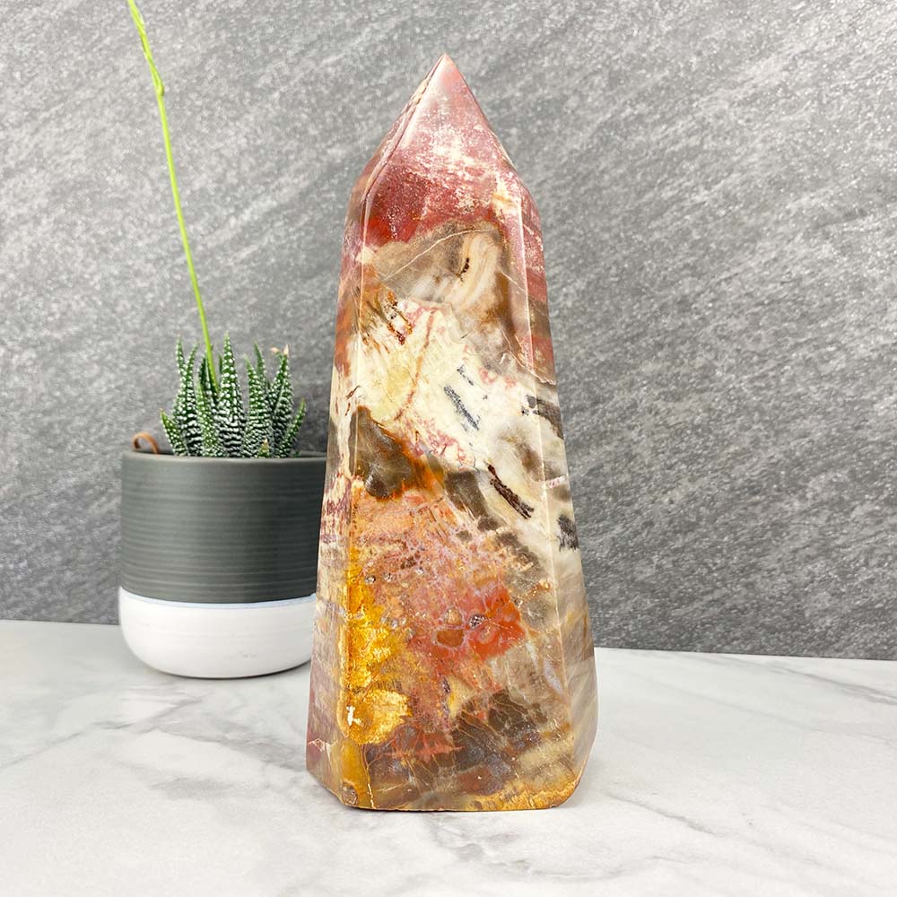Polished Petrified Wood Tower