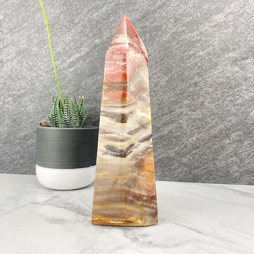 Polished Petrified Wood Tower