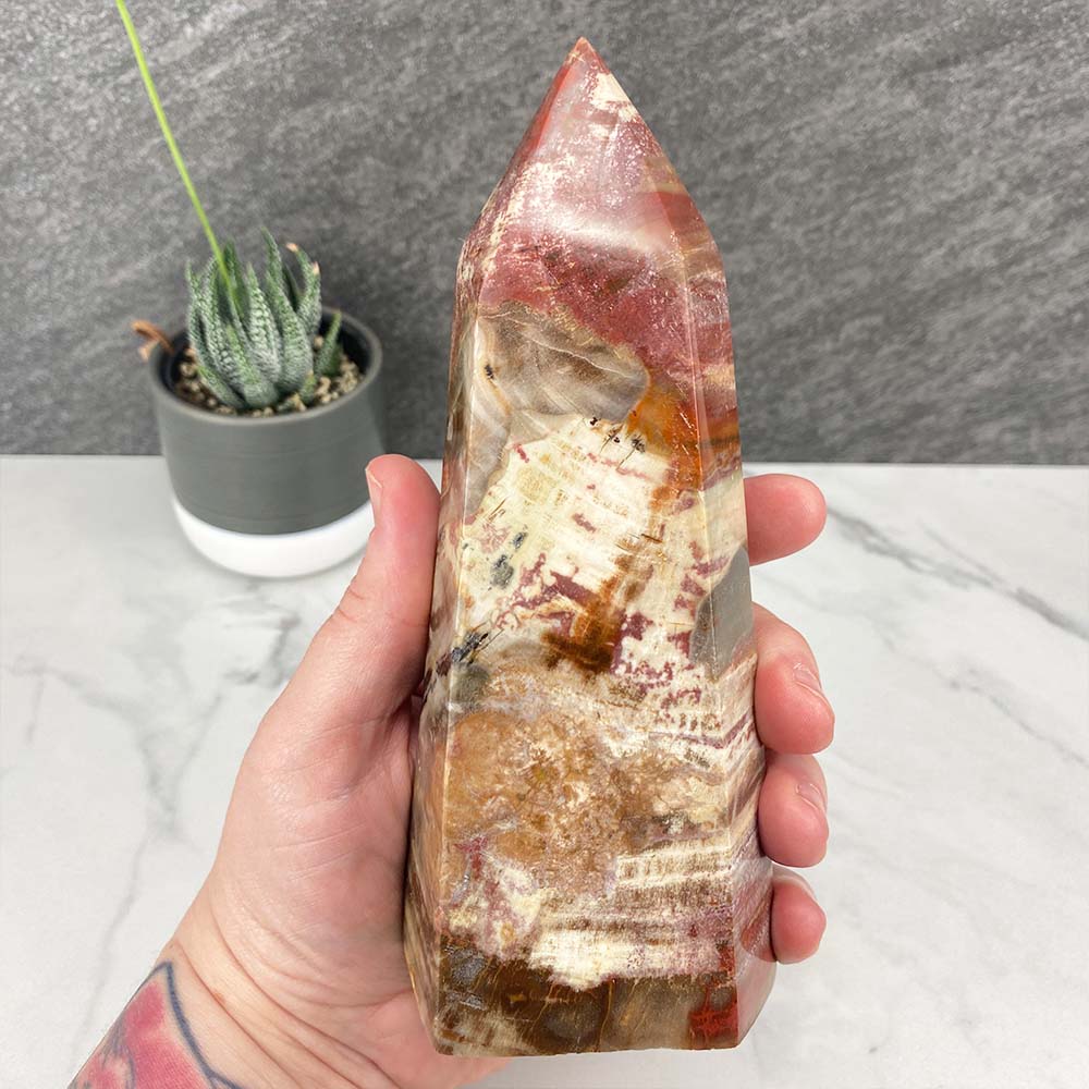 Polished Petrified Wood Tower