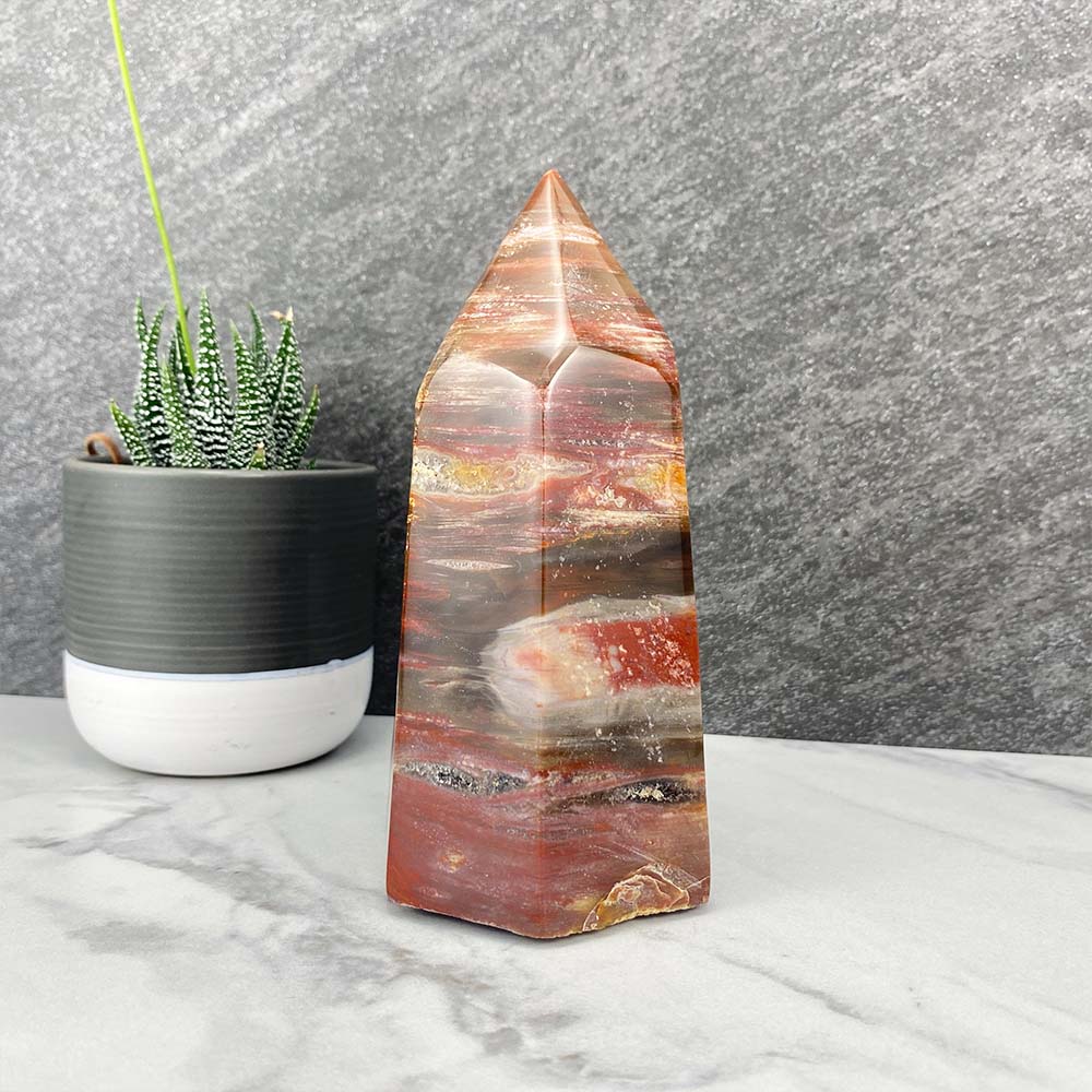 Polished Petrified Wood Tower