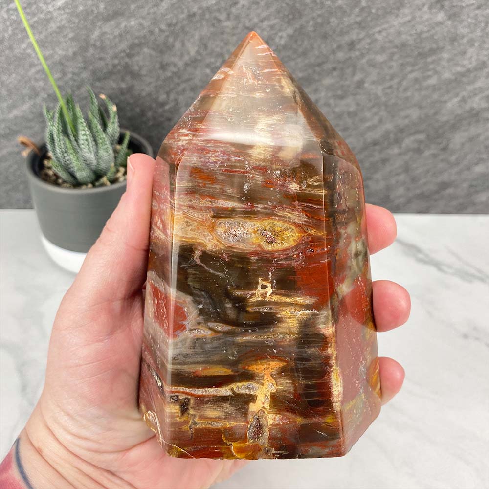 Polished Petrified Wood Tower