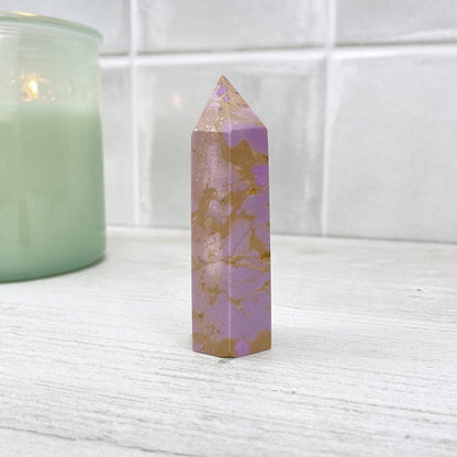 Polished Phosphosiderite Tower