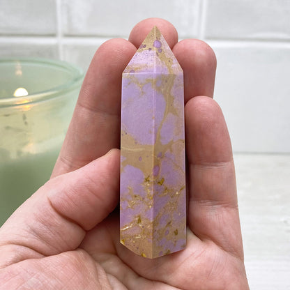 Polished Phosphosiderite Tower