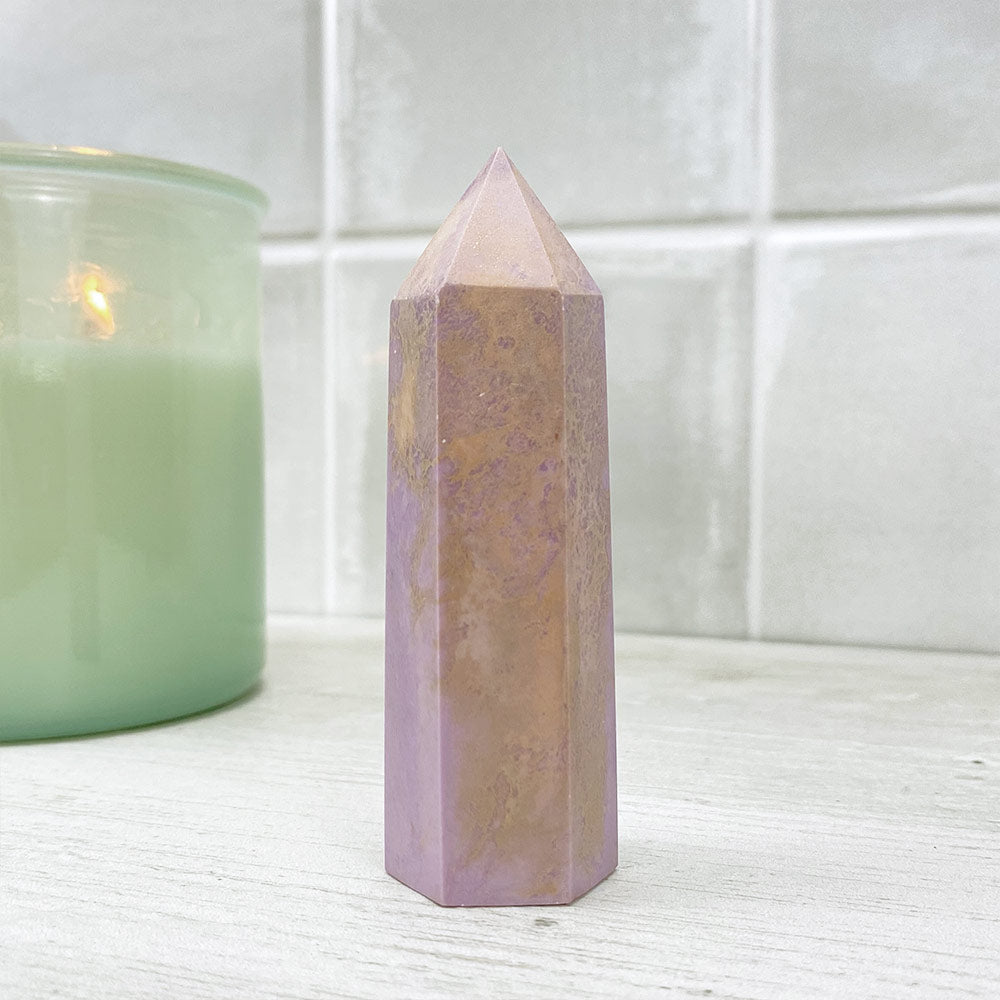 Polished Phosphosiderite Tower