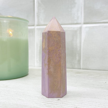 Polished Phosphosiderite Tower