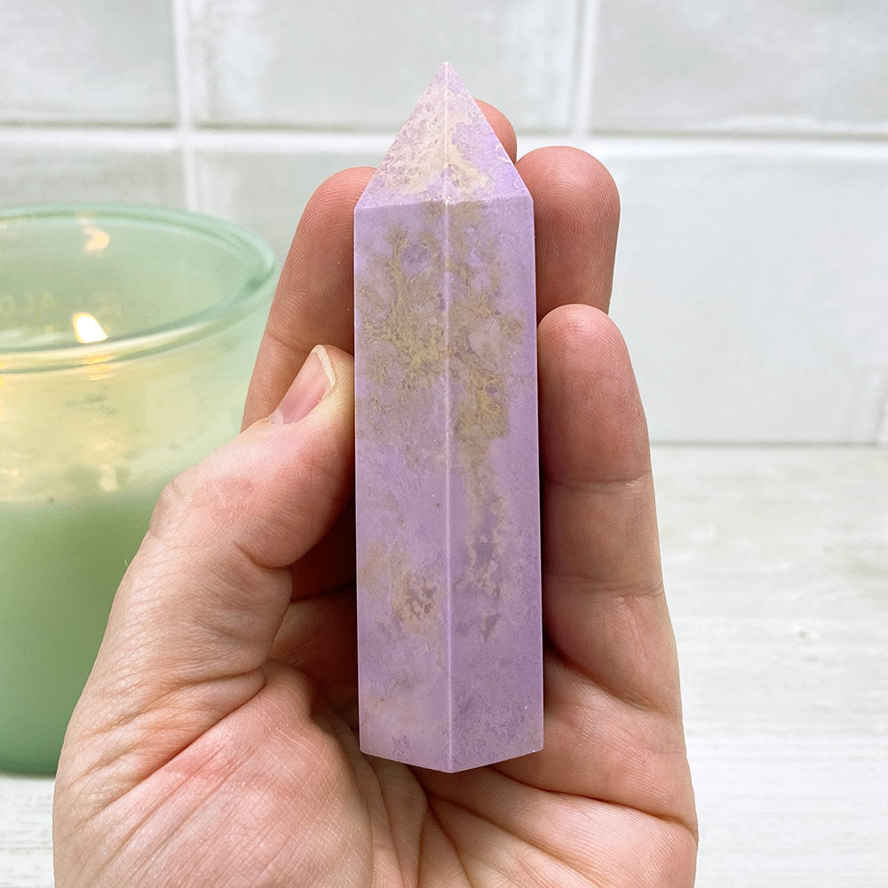Polished Phosphosiderite Tower
