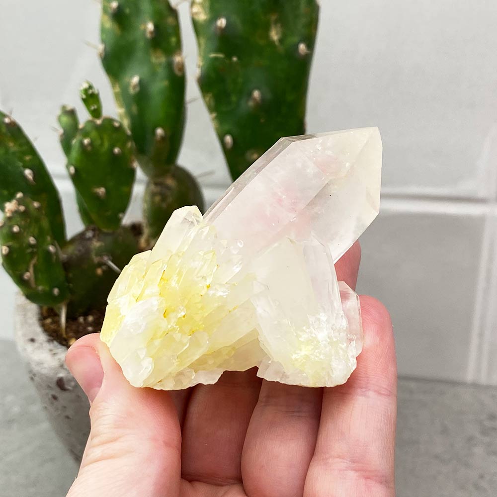pineapple quartz crystal cluster