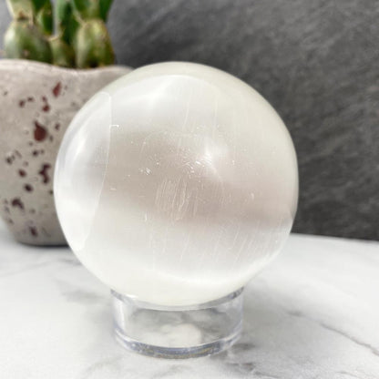 Polished Selenite Sphere