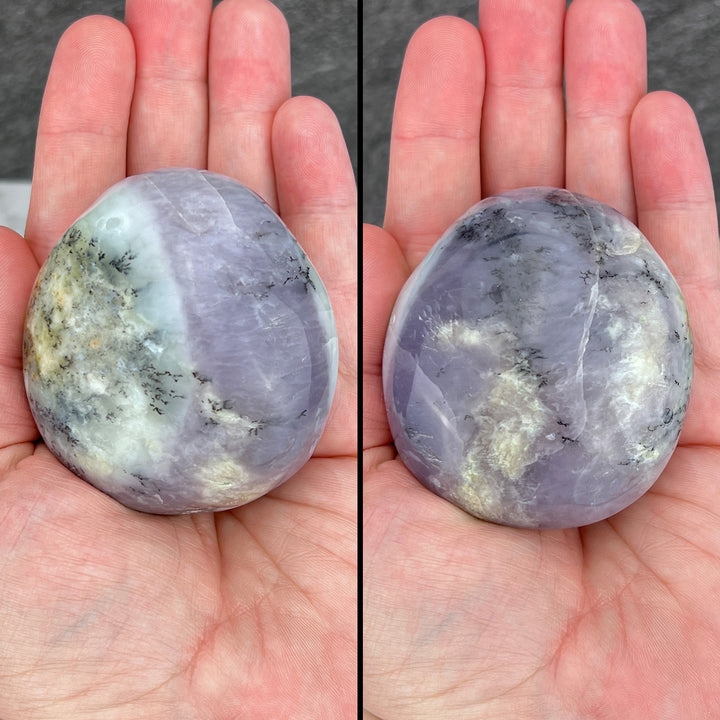 Polished Purple Dendritic Agate Palmstones