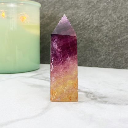 Polished Purple Fluorite Tower
