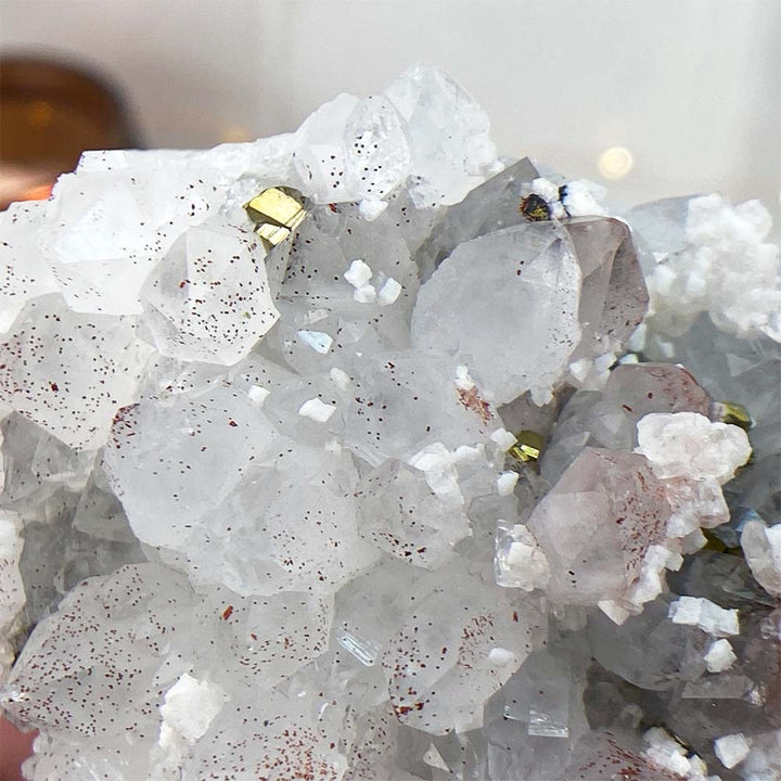 Pyrite on Quartz with Hematite Specimen