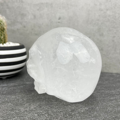 quartz crystal skull carving