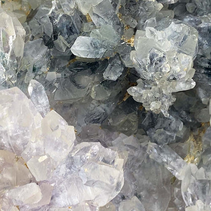 Quartz With Malachite Cluster Specimen