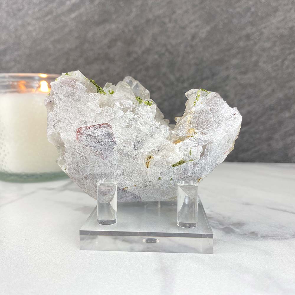 Quartz and Green Epidote Specimen