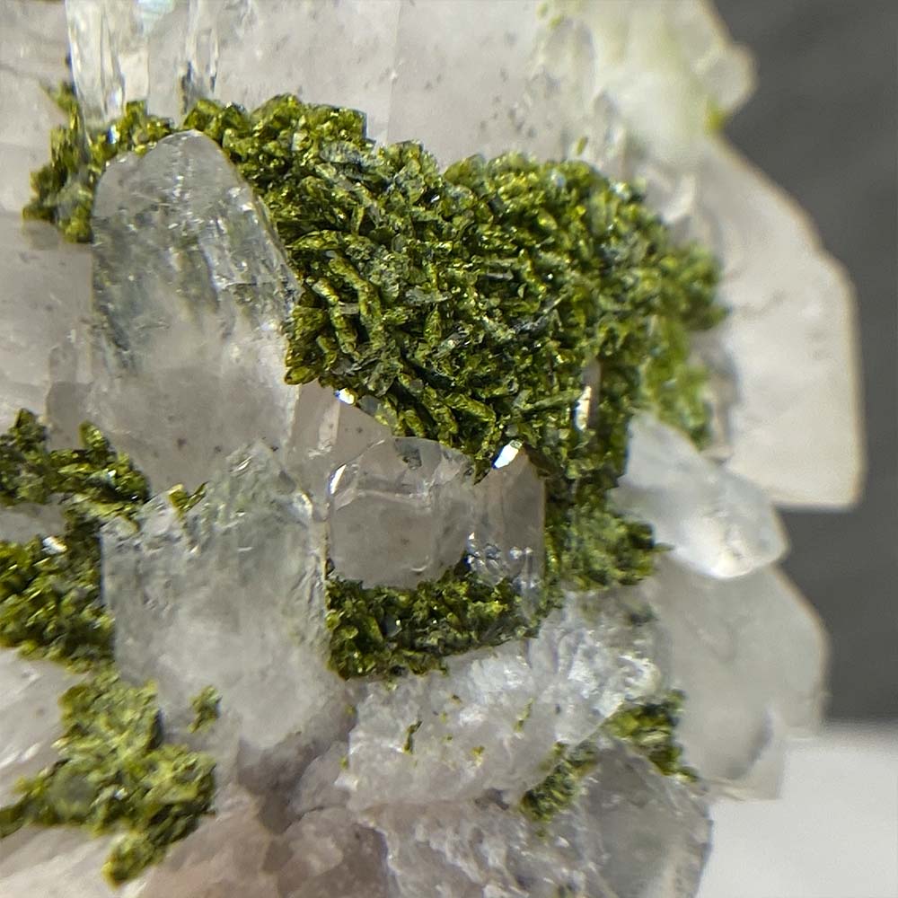 Quartz and Green Epidote Specimen
