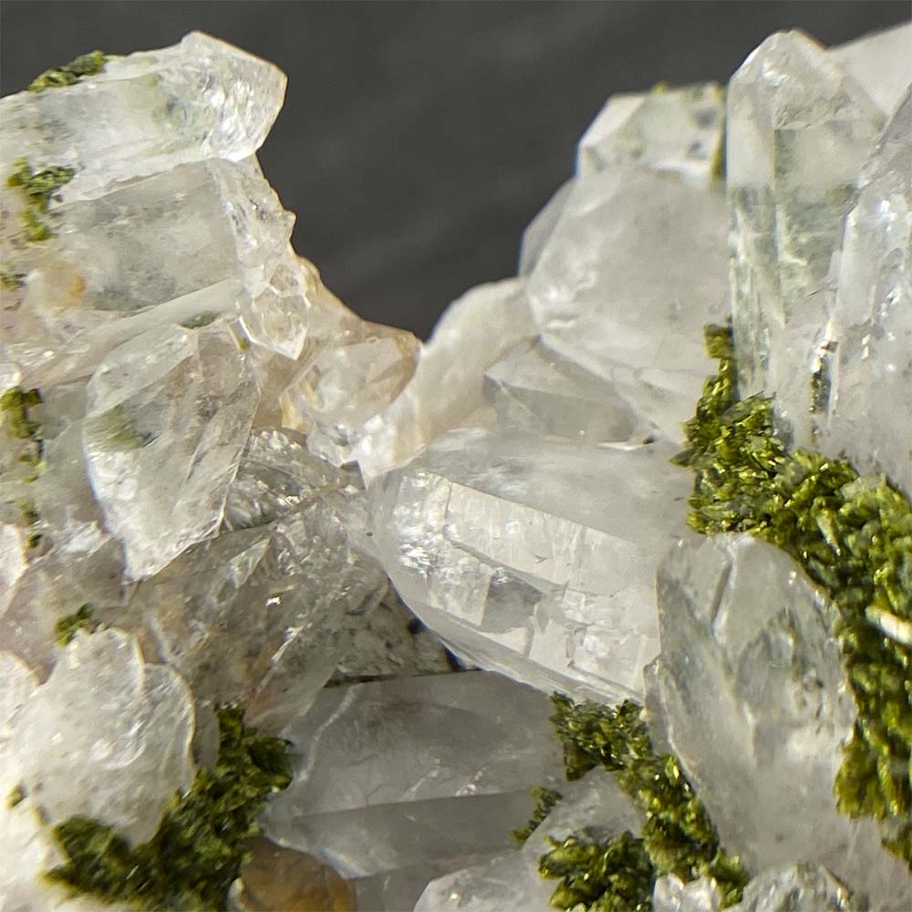 Quartz and Green Epidote Specimen